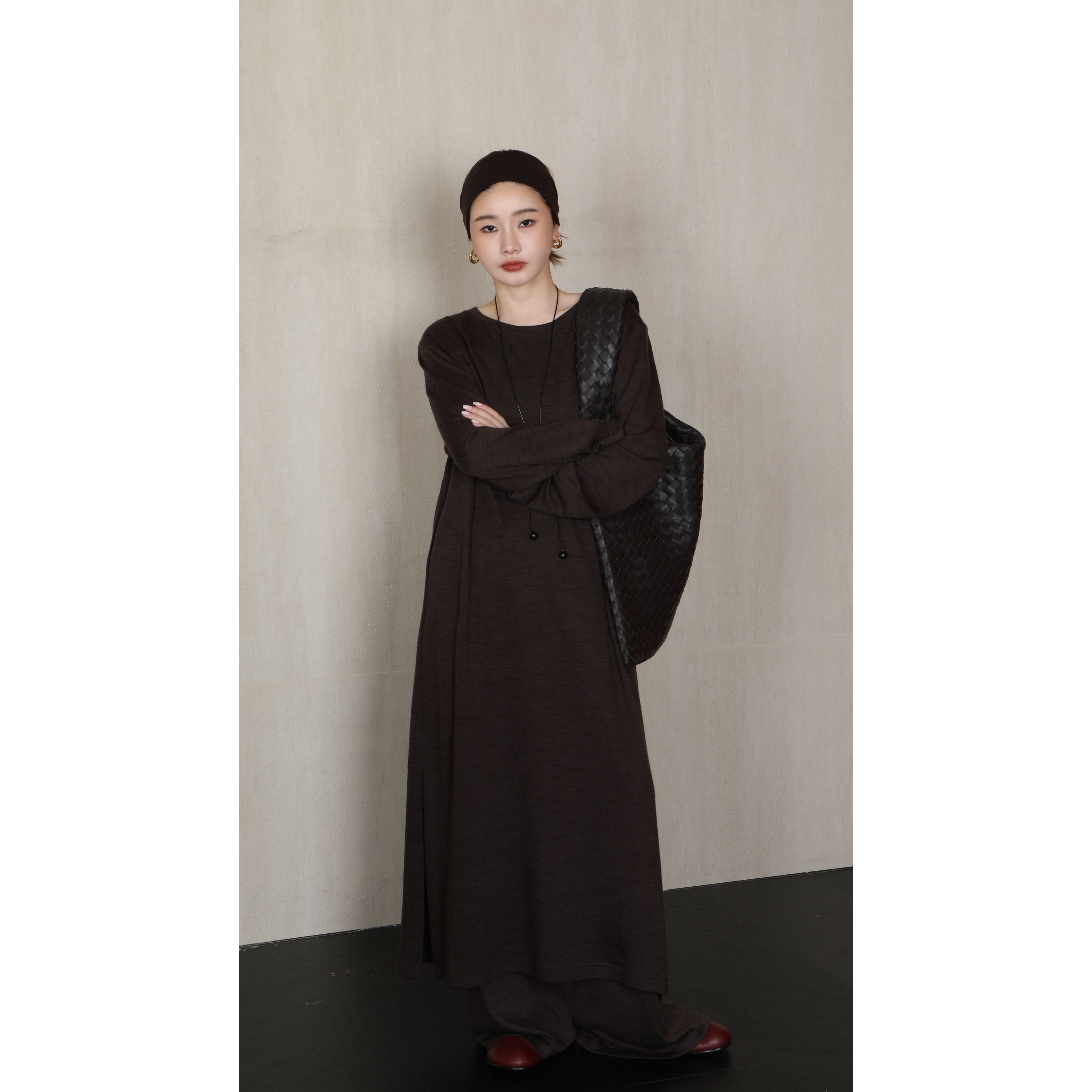 【CHU/2025SSNEW】《慢人》慵懒羊毛T裙SH2532