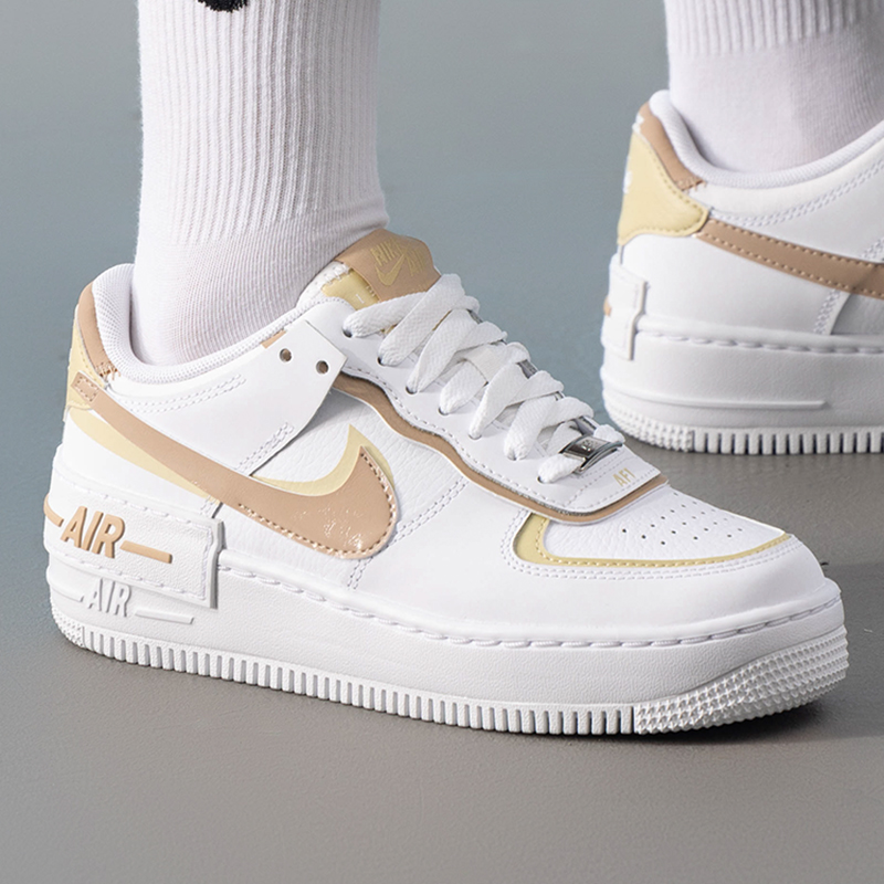 耐克女鞋2025新款AF1 SHADOW空军一号双勾解构低帮厚底板鞋DZ1847