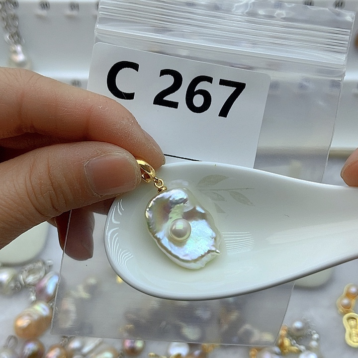 淡水珍珠颈饰银S925镶嵌