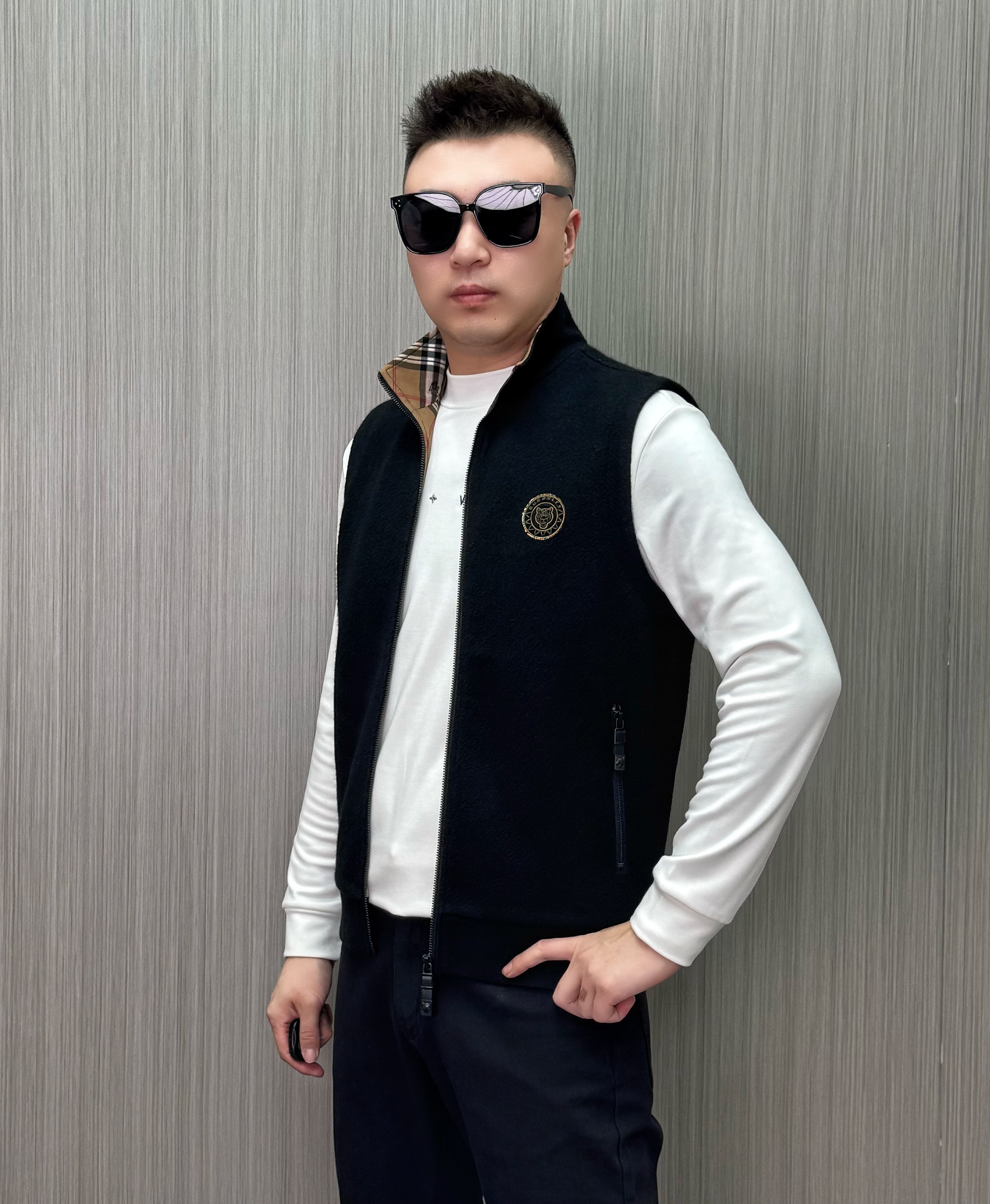 【44132】秋冬上新 男士立领 时尚休闲 简约百搭马甲
