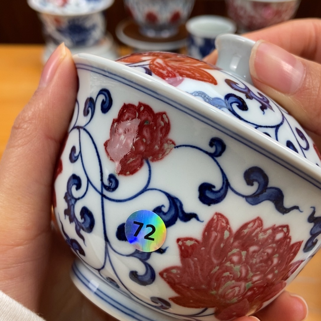 手绘现代茶具非古董