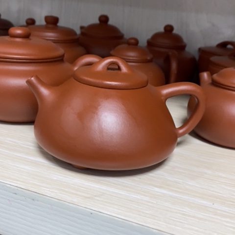 紫砂茶壶老朱泥石瓢150-180cc