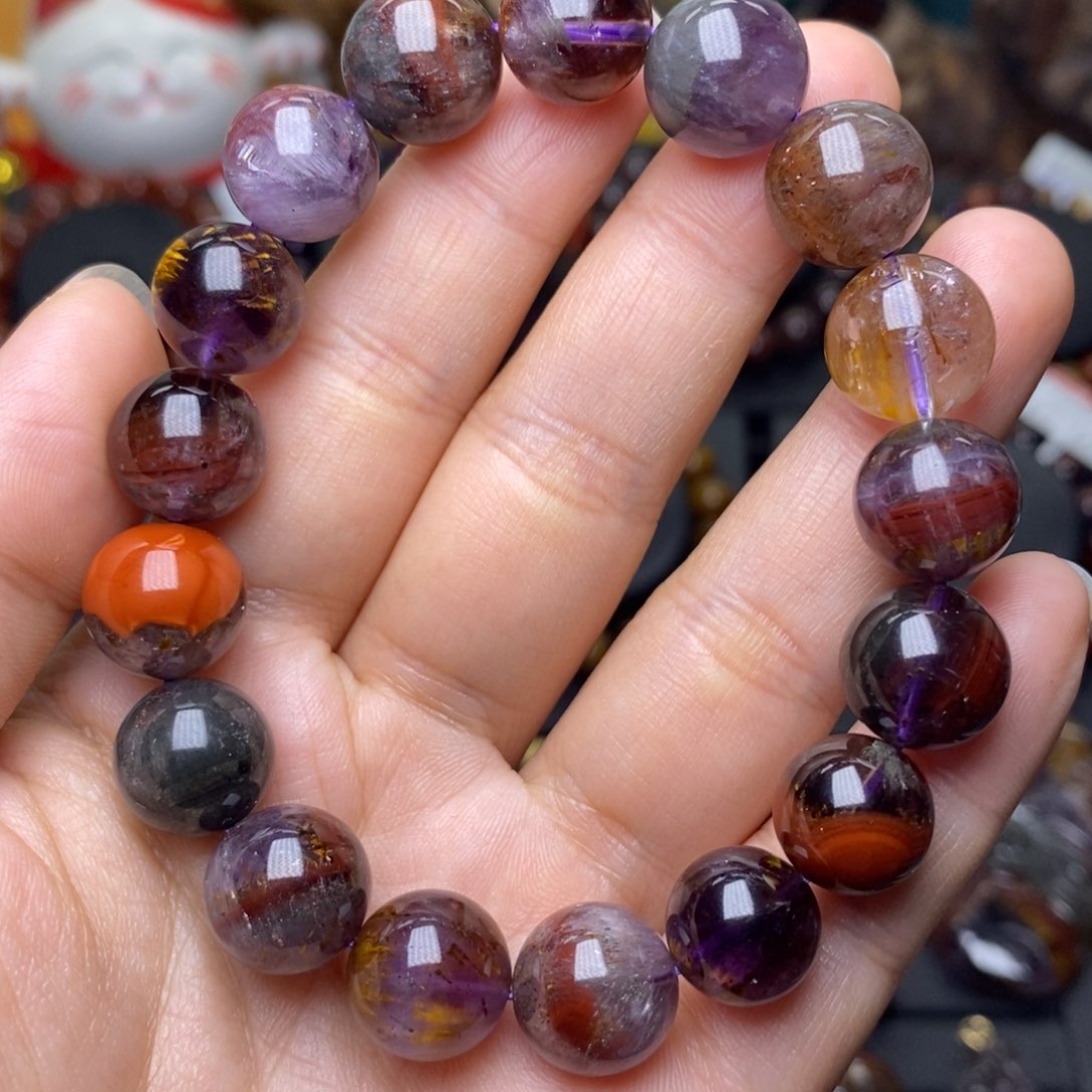 水晶A007极光多宝单圈12m未镶嵌