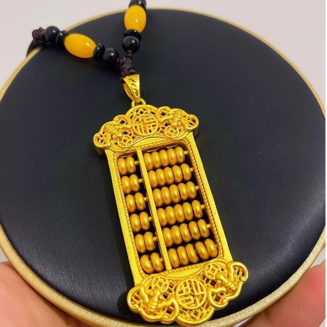 合金吊坠 大号转动算盘吊坠