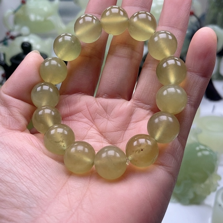 蛇纹石玉手链未镶嵌