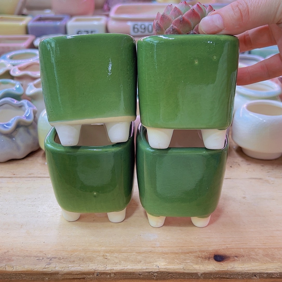 陶瓷花盆当场凑满12包邮微瑕