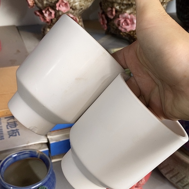 摆件陶盆有孔 瑕疵介意勿拍