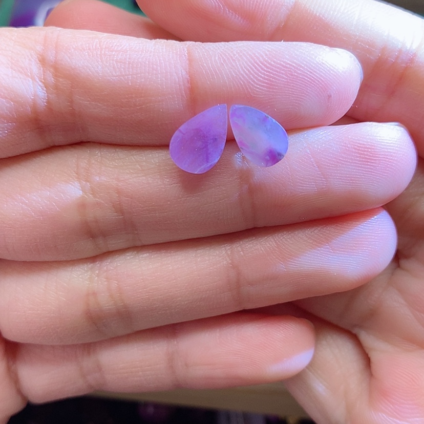 【闪购商品】苏纪石（舒俱来）耳钉银S925镶嵌青*