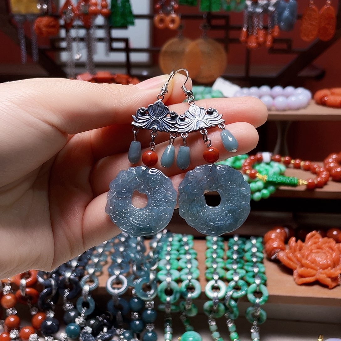 翡翠未镶嵌手链饰品