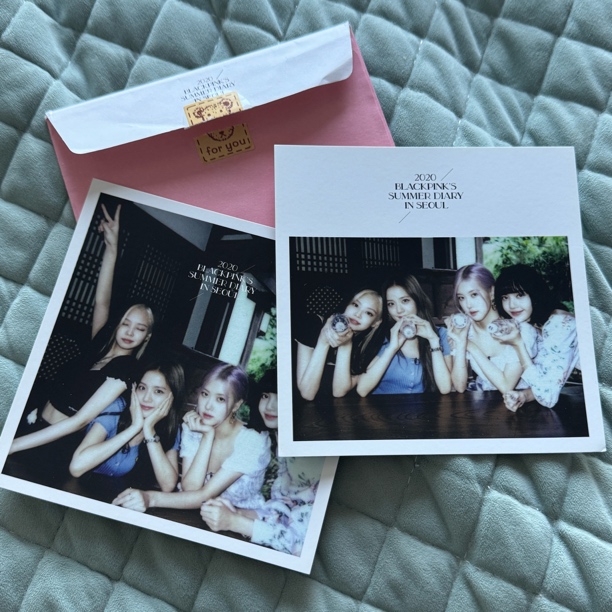 blackpink2020年夏日团体拍立得 正品kpop肉妮秀莎roselisa 微瑕