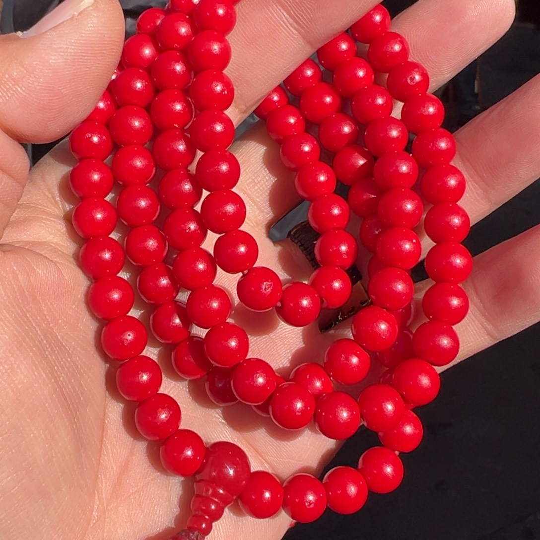 成品琉璃亚青怀业珠