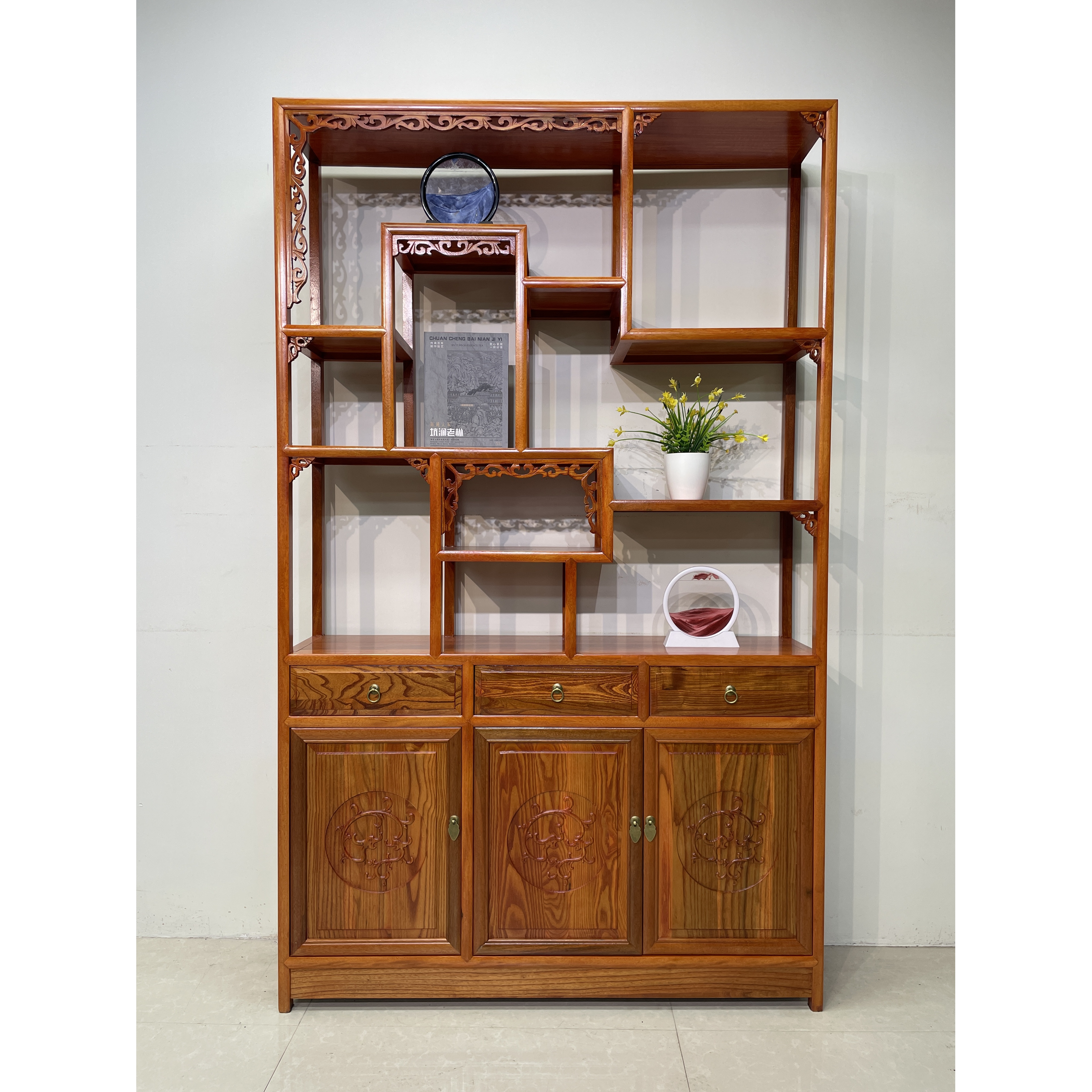 三博古架置物架实木展示架古家具