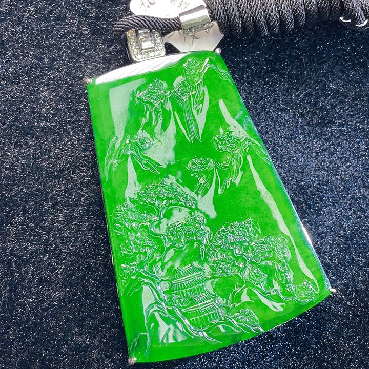 翡翠颈饰未镶嵌45，
