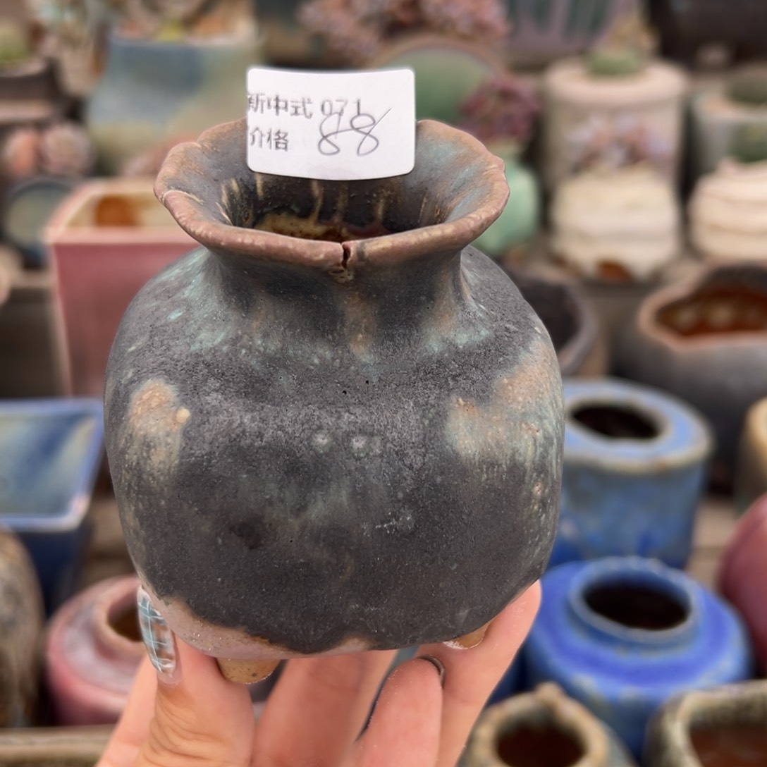 粗砂花盆1987盆新中式071