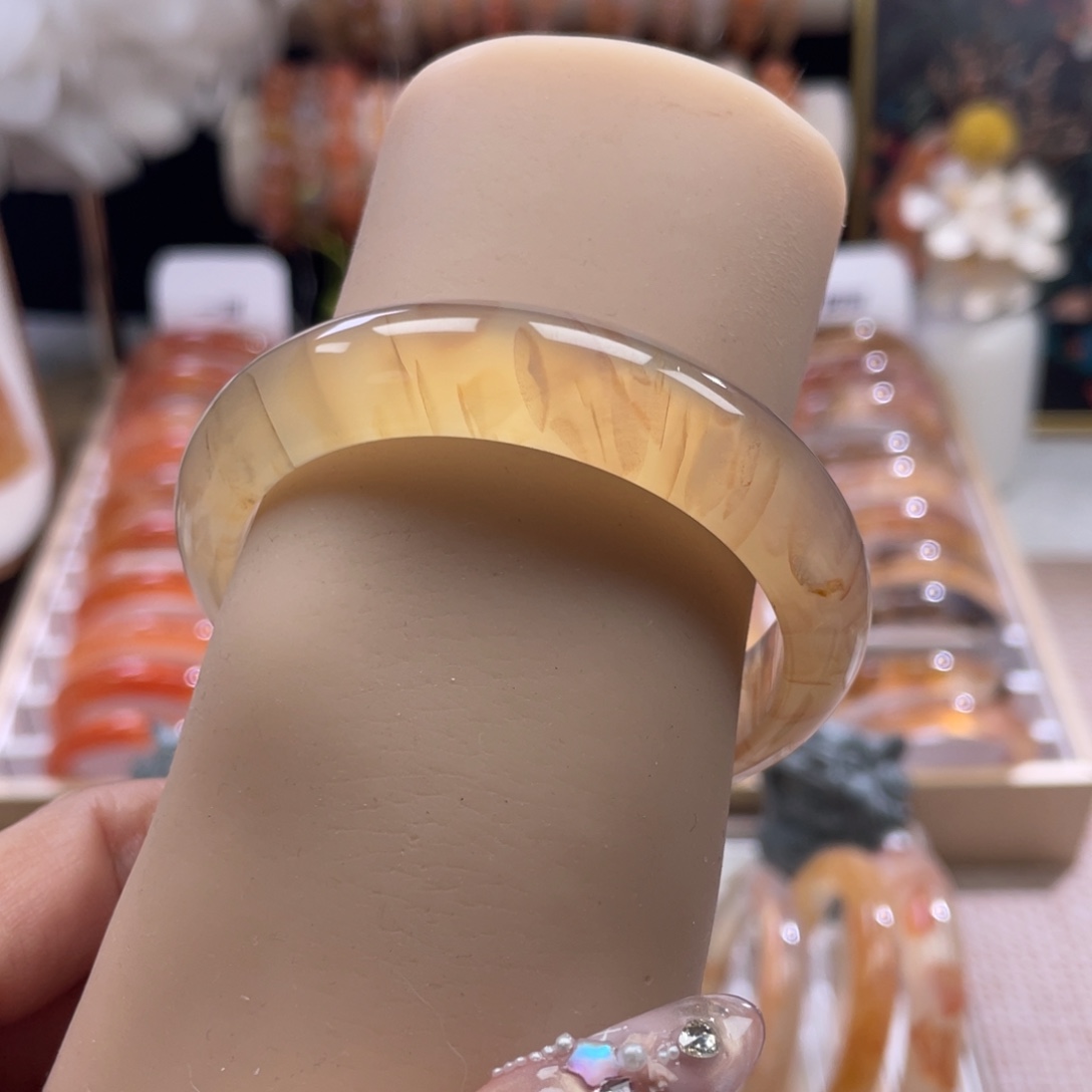 玛瑙/玉髓未镶嵌手镯52.7mm