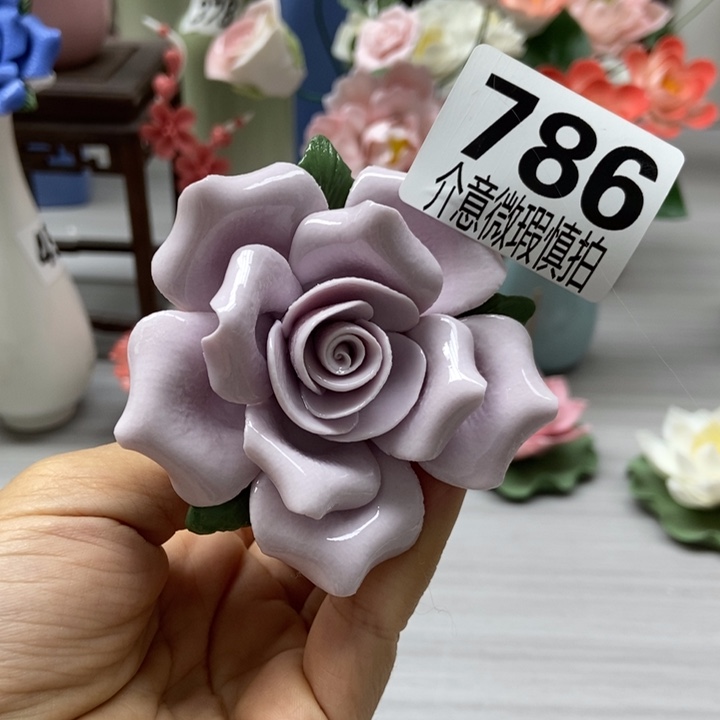 陶瓷手工制作陶瓷花