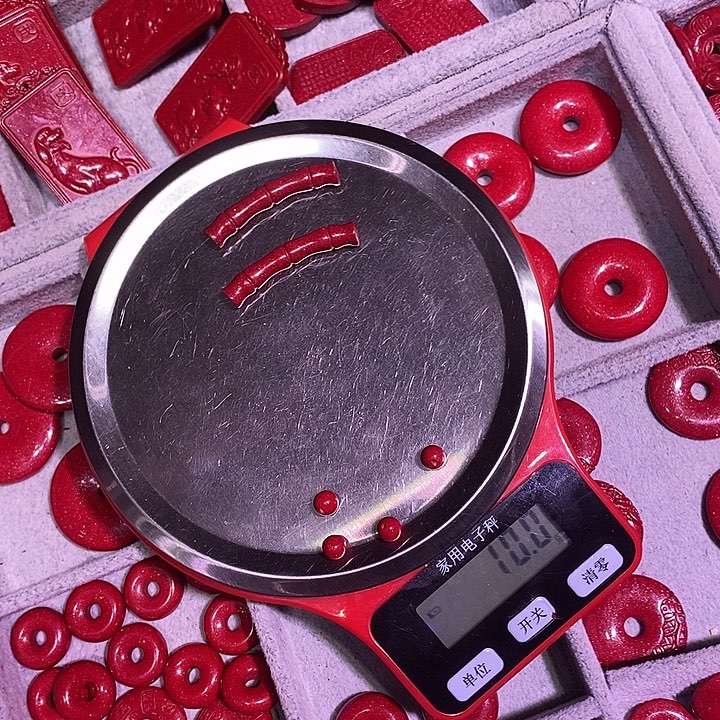 天然辰砂红晶砂2套