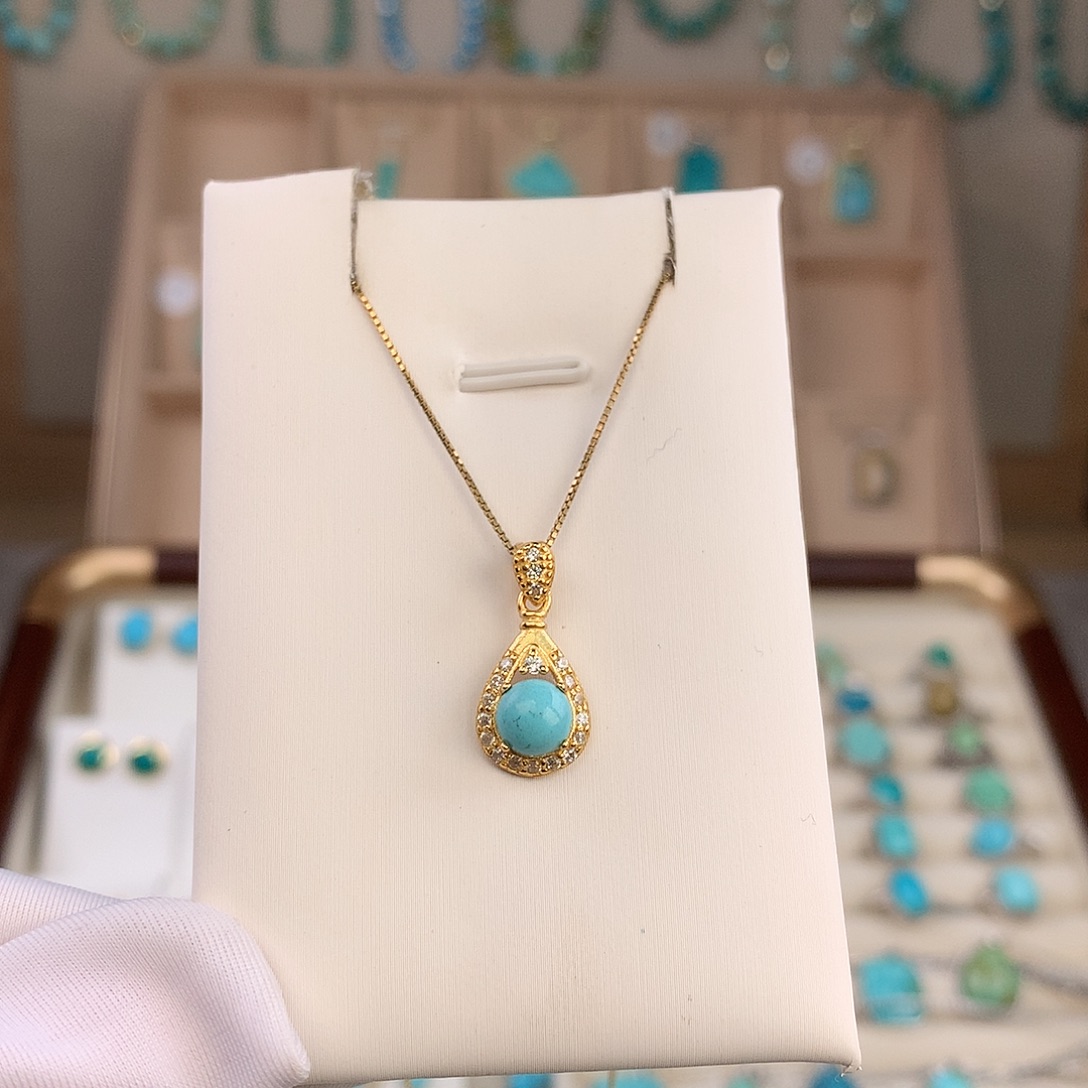 绿松石未镶嵌吊坠(不含链)