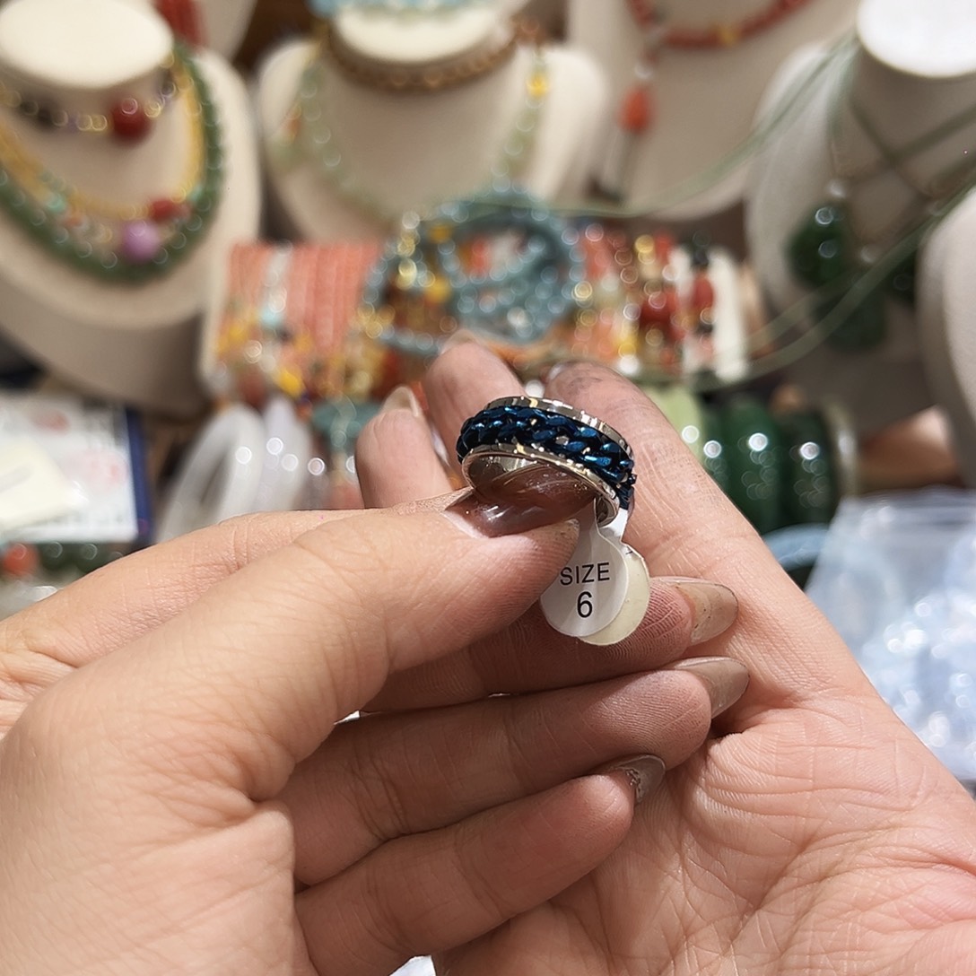 钛钢戒指玛瑙/玉髓婧*