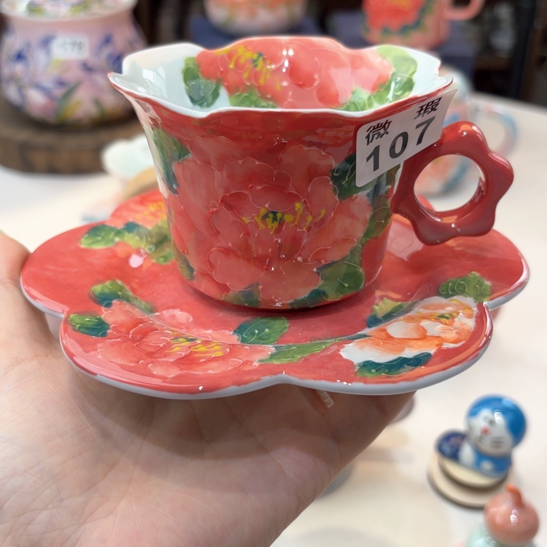 景德镇手绘高温釉下彩陶瓷茶具