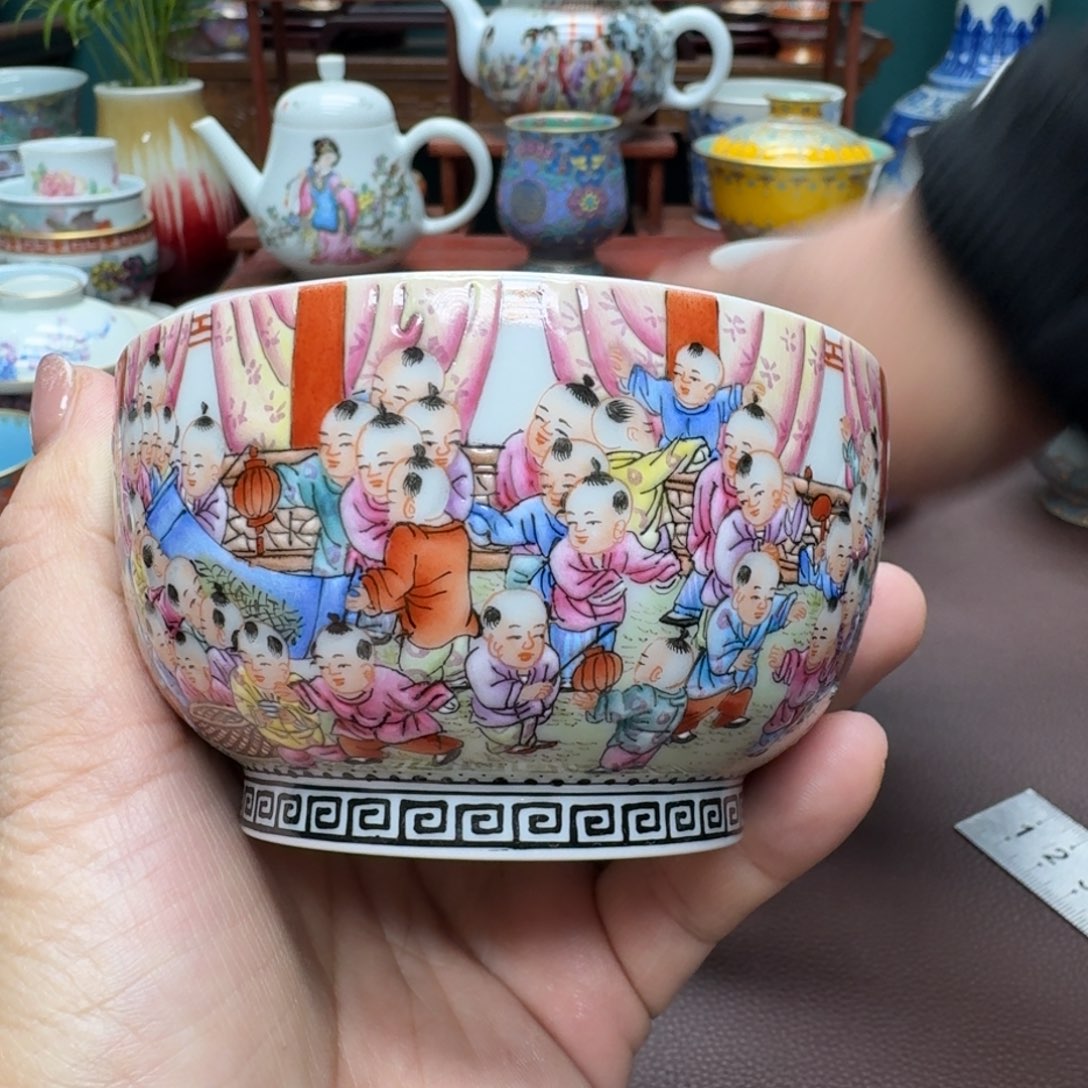 瓷片景德镇仿古手工制作精品展示