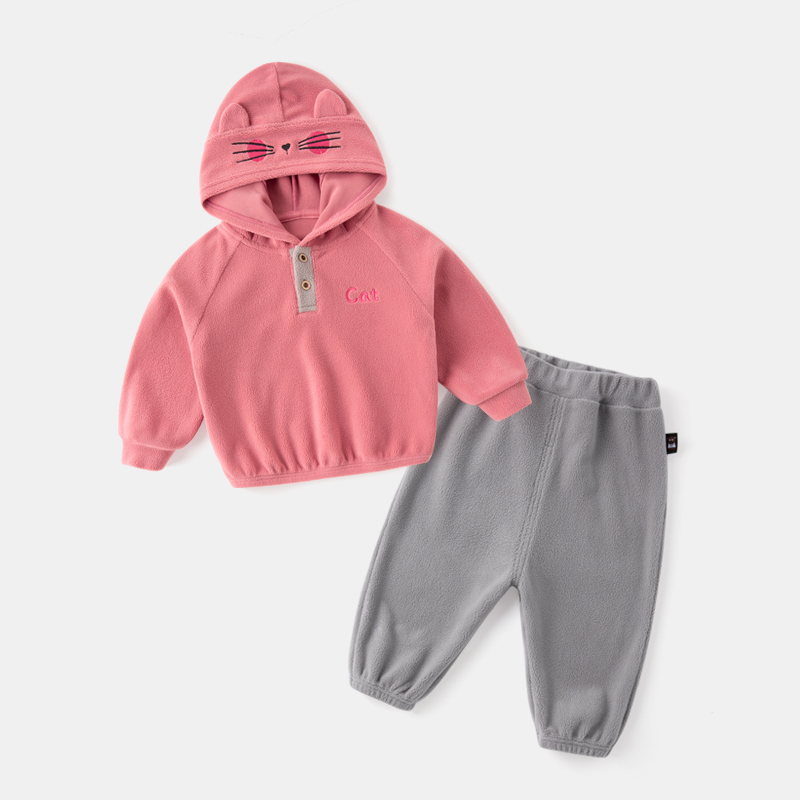 【现货】宝宝卡通套装春秋连帽衣服儿童嘟嘟家BSB060CCF255