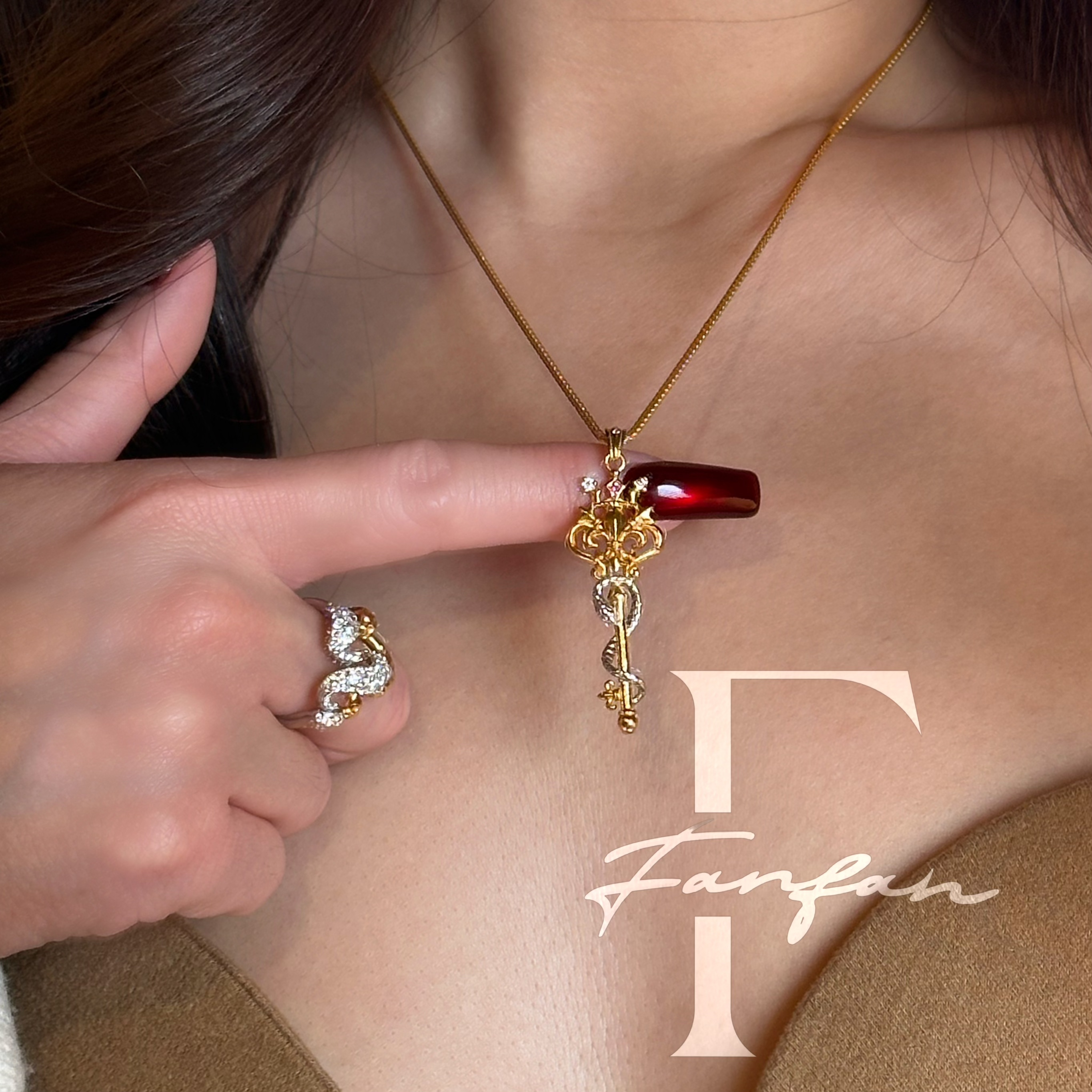 坠链均925银 【蛇钥加冕】金蛇权杖 让蛇形密钥为你执掌永恒优雅  