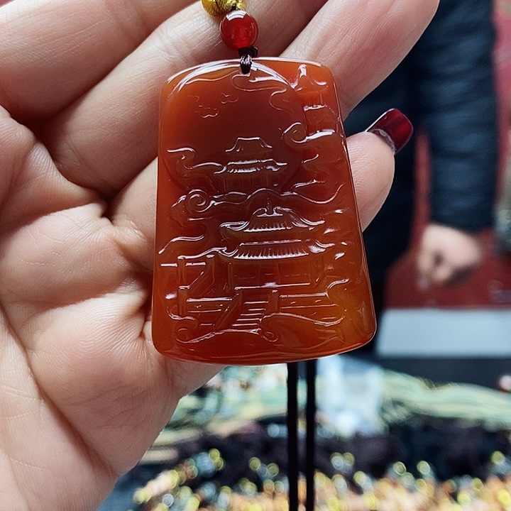玛瑙/玉髓颈饰合金