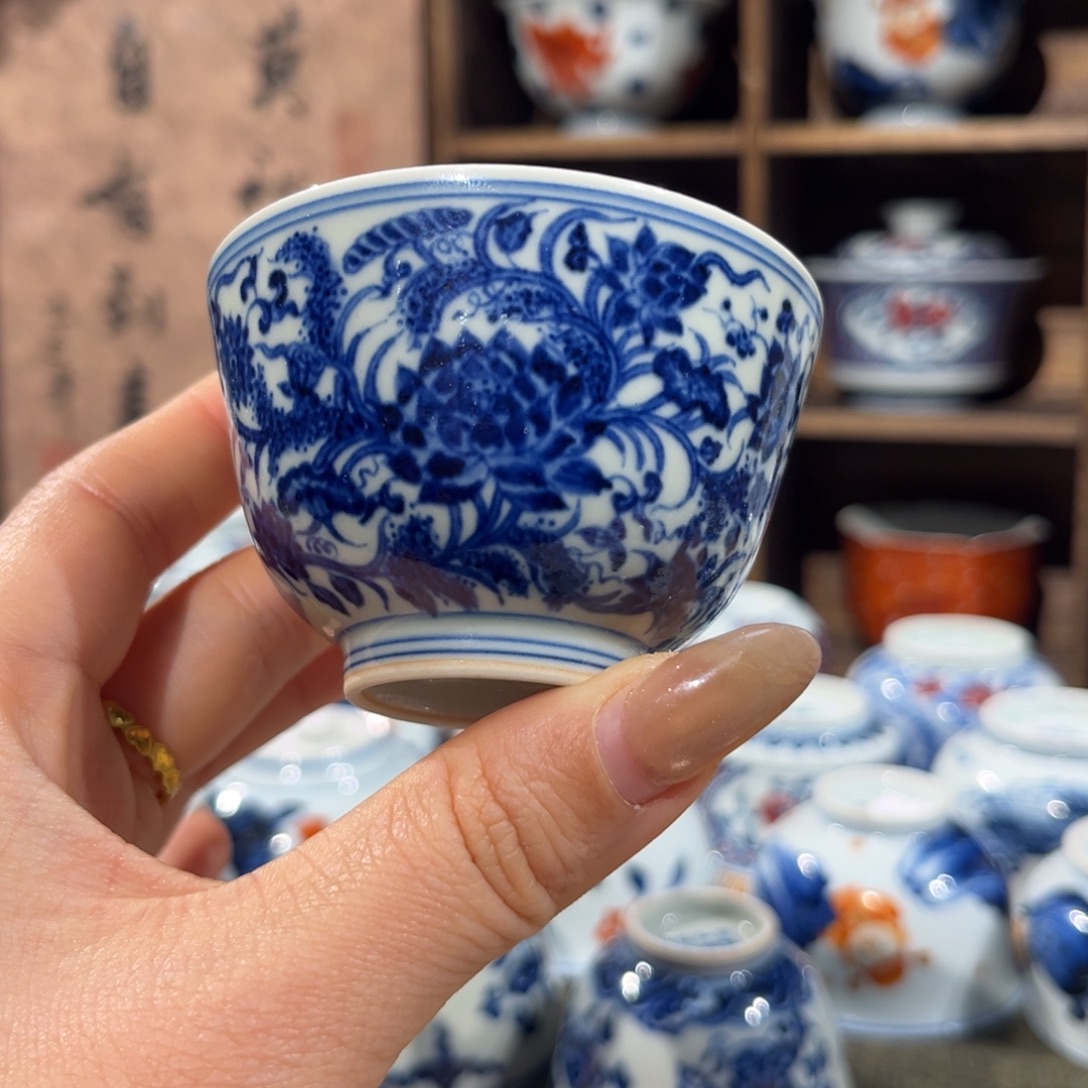 杯子陶景德镇陶瓷主人杯