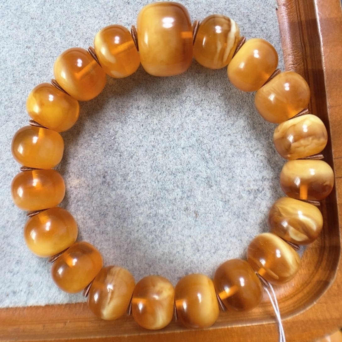 蜜蜡手串未镶嵌蜜蜡手串