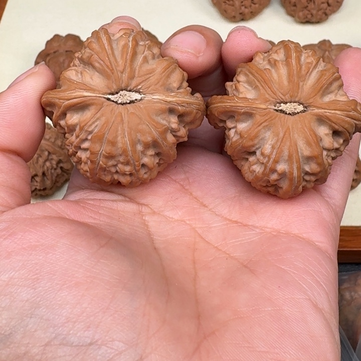 文玩核桃把件全品球白44