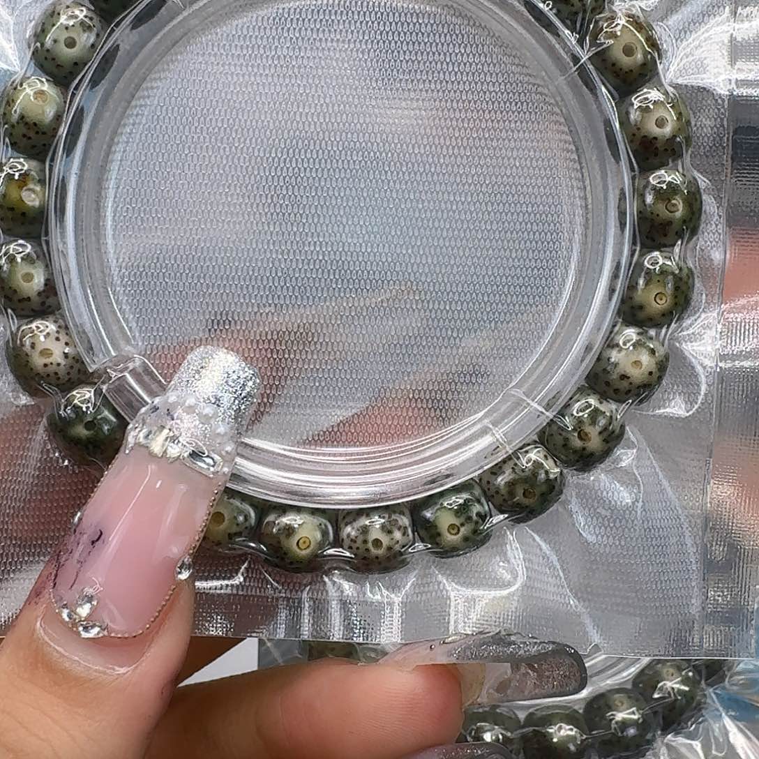 星月菩提手串290灭火绿星月菩提98桶单圈