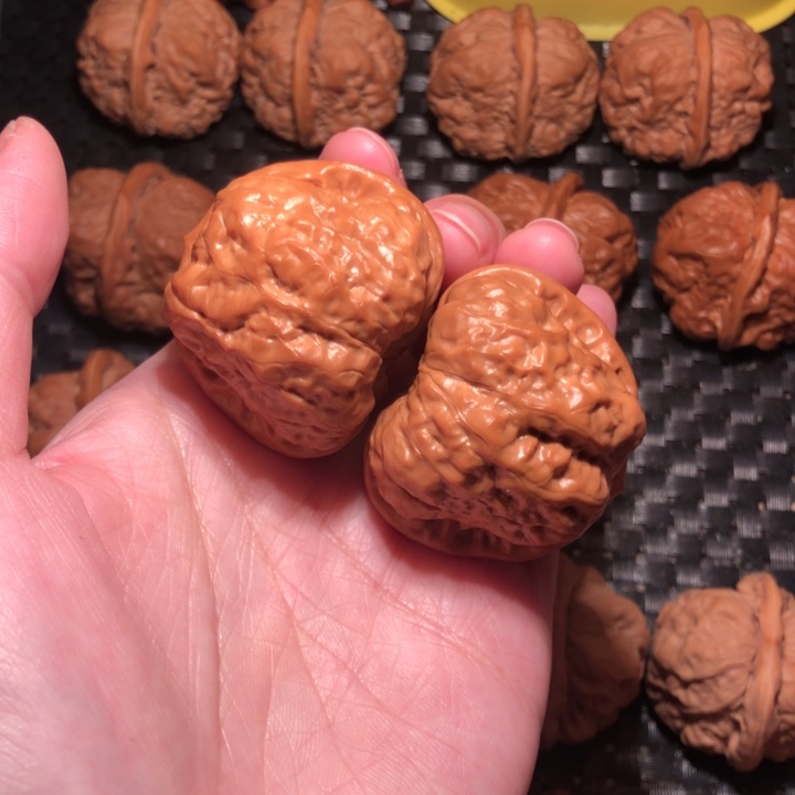 家***！文玩核桃把件蛤蟆