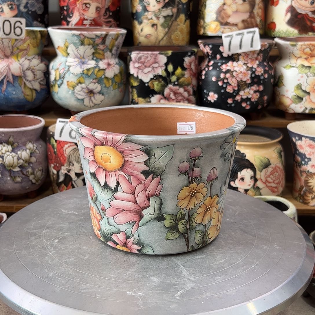 景德镇炫彩手绘口14