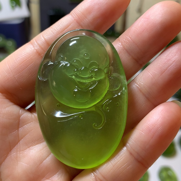 岫玉颈饰未镶嵌吊坠