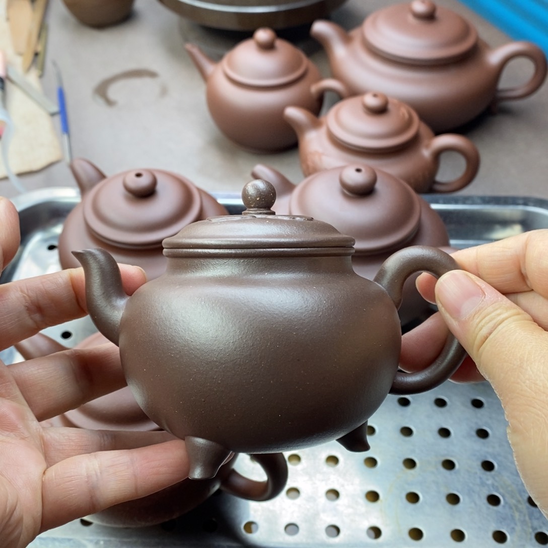 紫砂茶壶大彬如意壶容量200cc左右