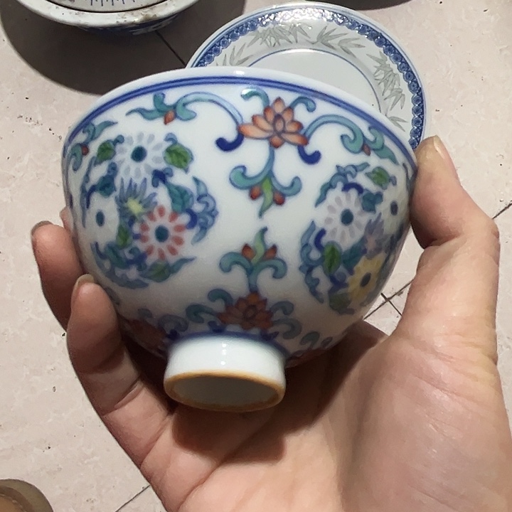 杯猫*景德镇青花主人杯