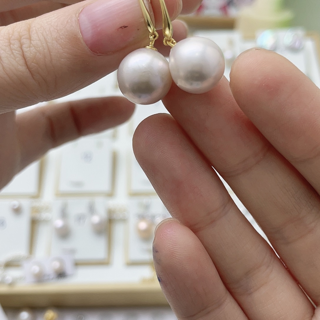 千***千耳饰银S925镶嵌淡水珍珠