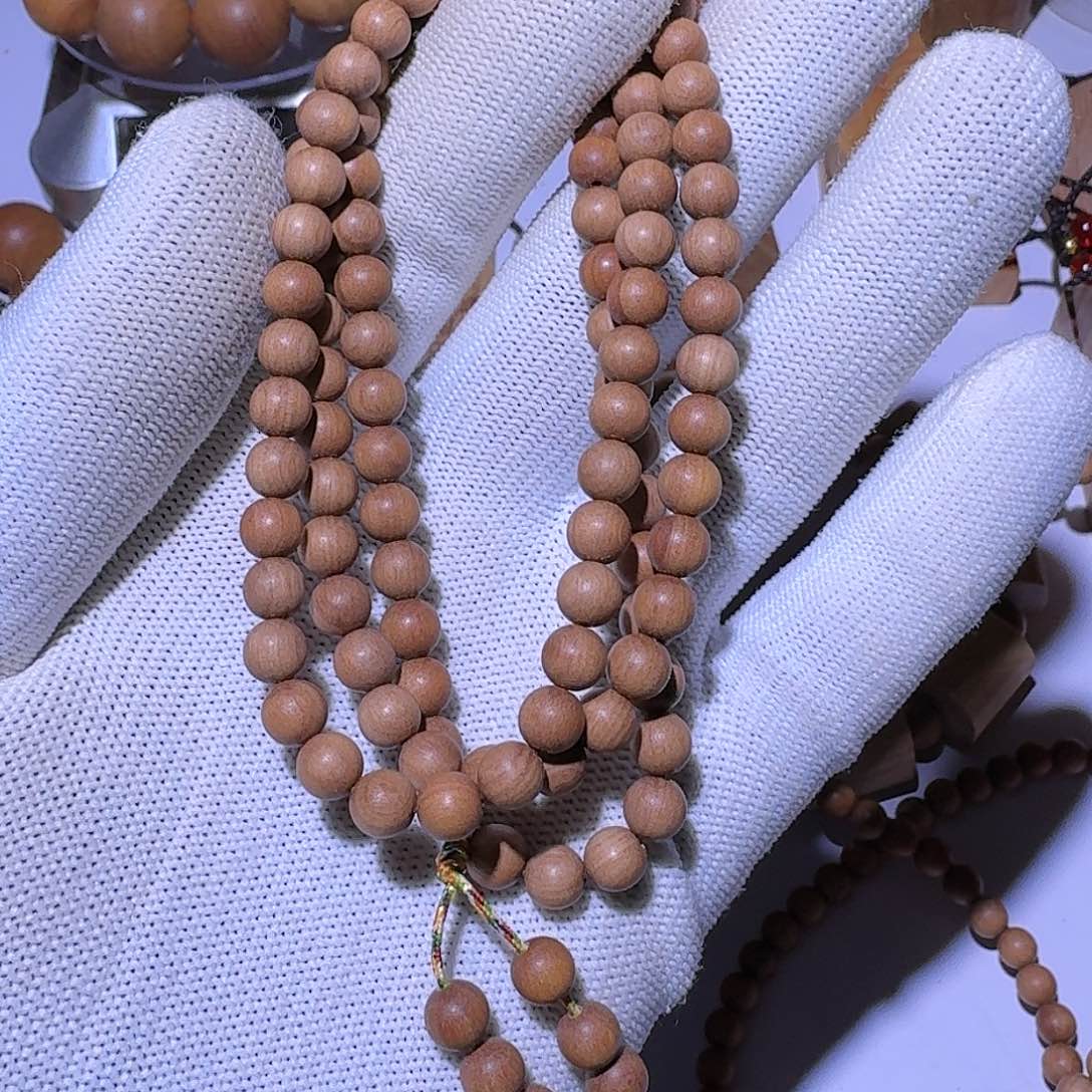 檀香木0.6×108颗黑肉顺纹