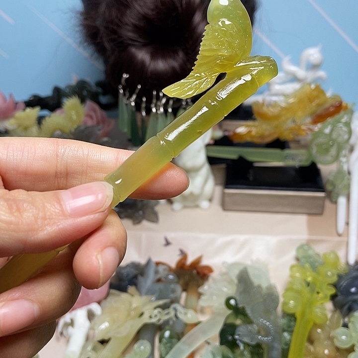 A***X岫玉未镶嵌发簪发簪