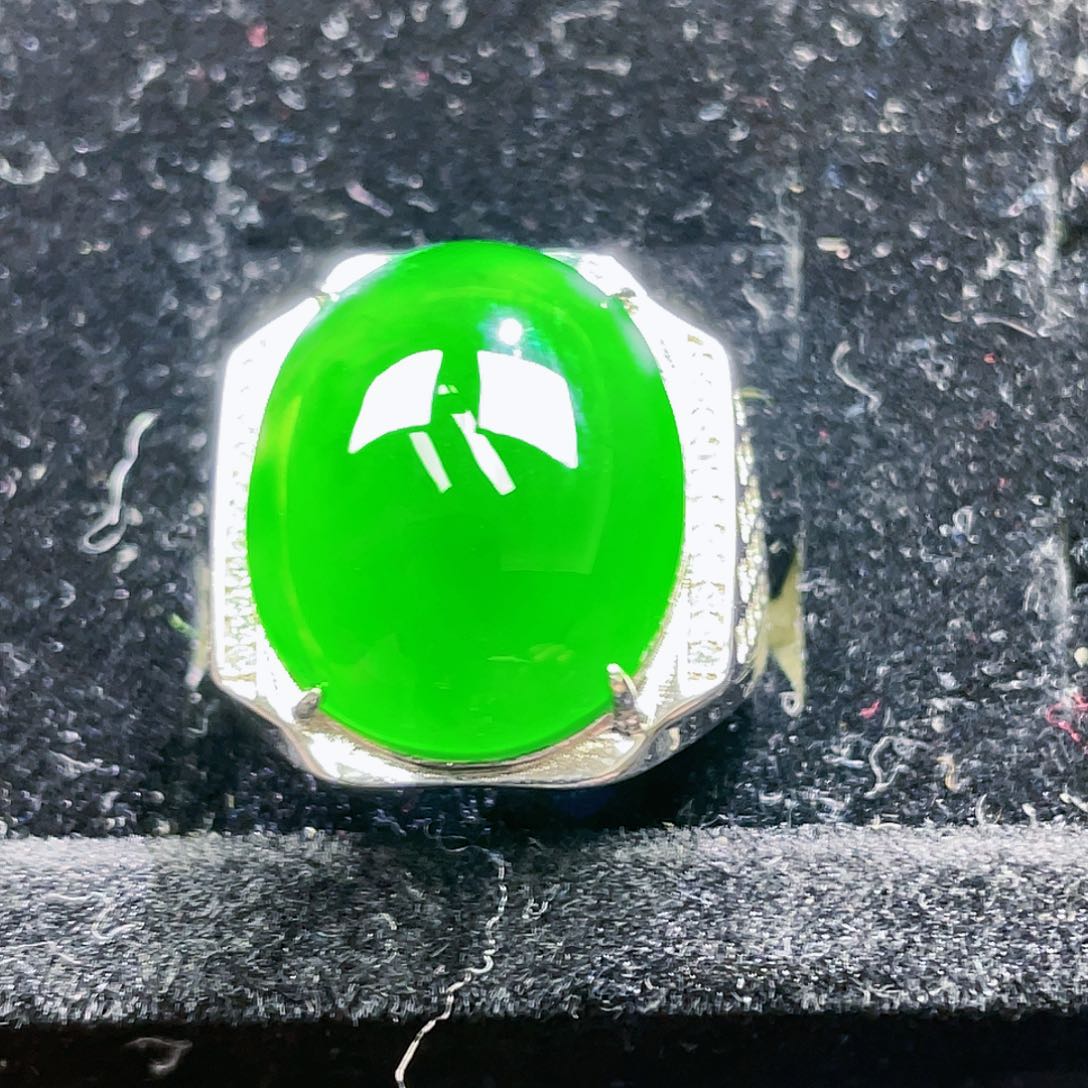 翡翠颈饰银S925镶嵌47，