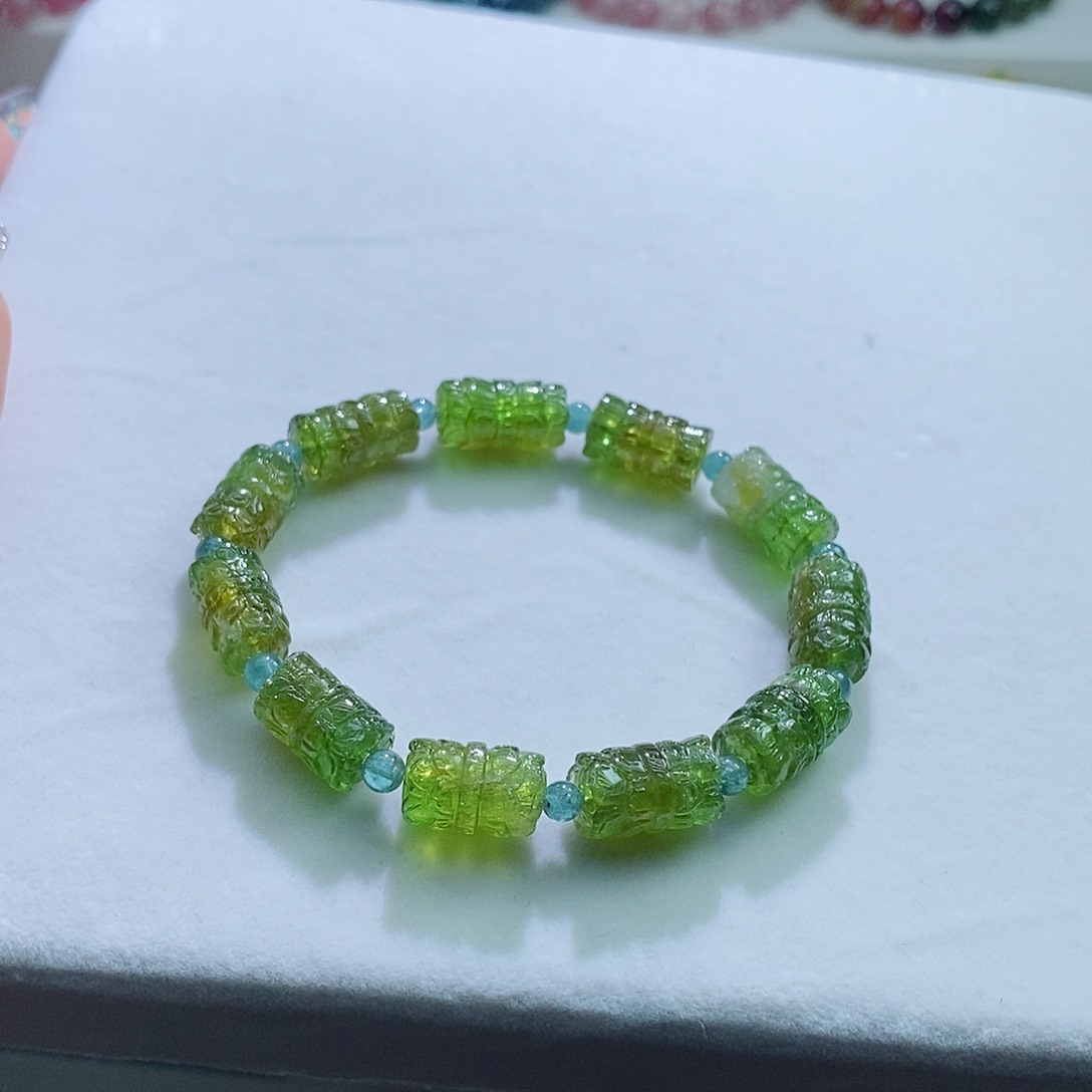 碧玺手链未镶嵌8mm左右