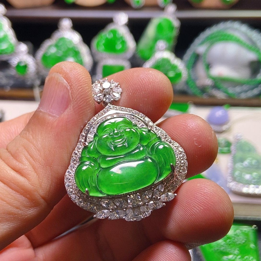 翡翠银S925镶嵌吊坠(不含链)795吊坠