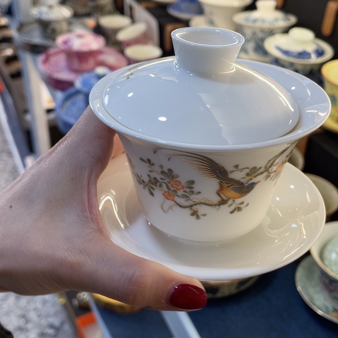 陶景德陶瓷盖碗茶具
