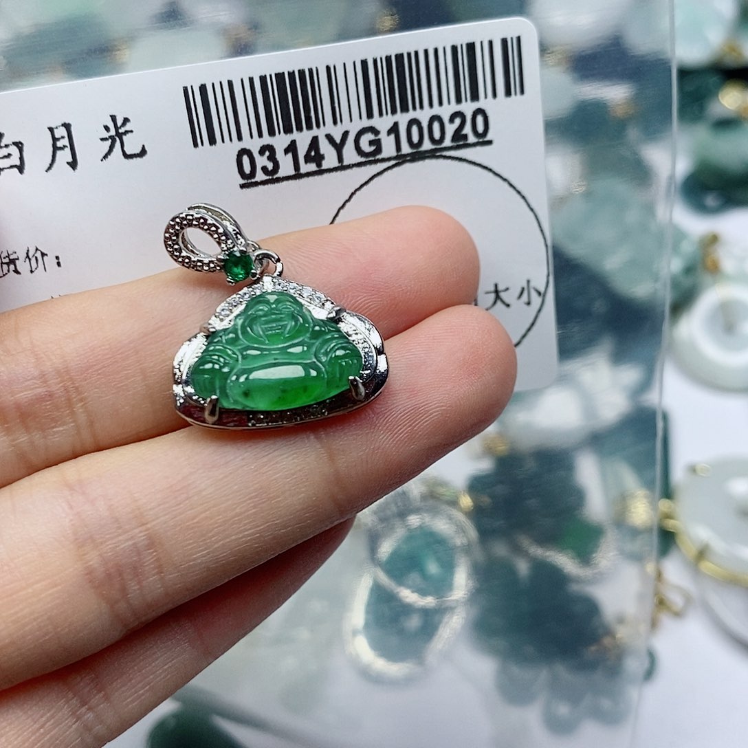 翡翠未镶嵌吊坠(不含链)
