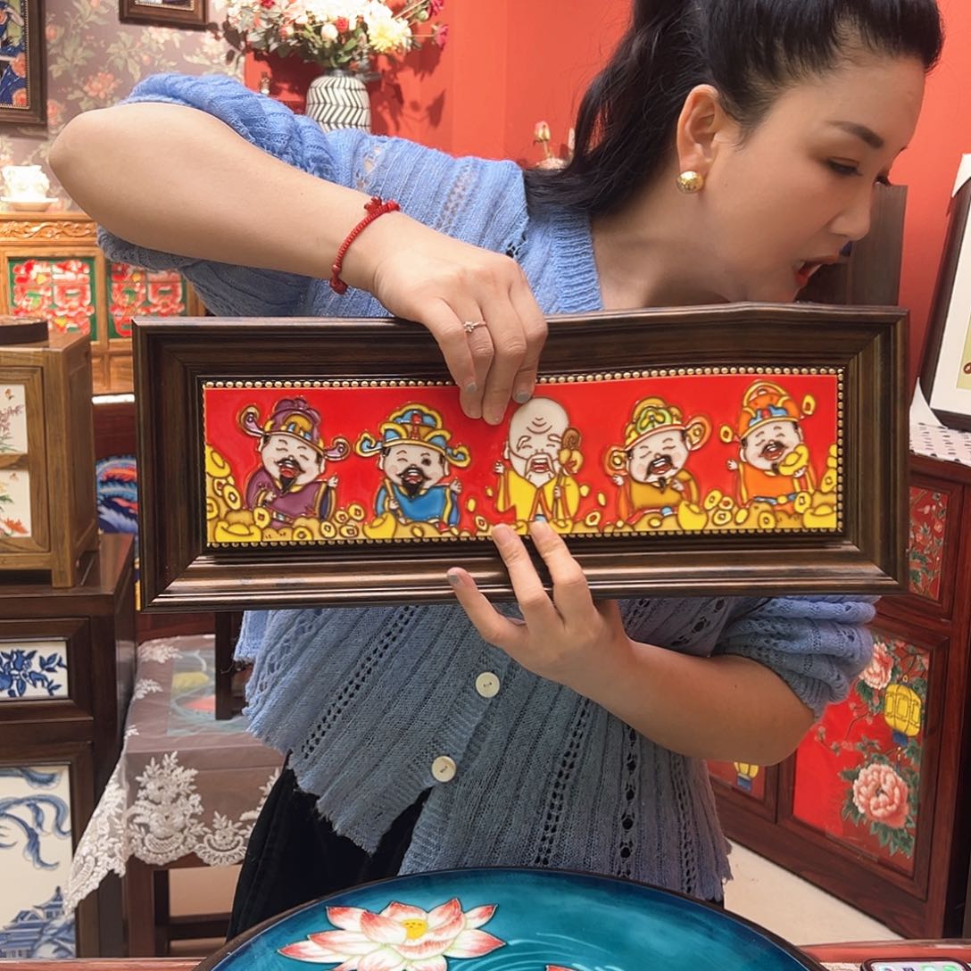 南***音琉璃手工艺品好看的福居