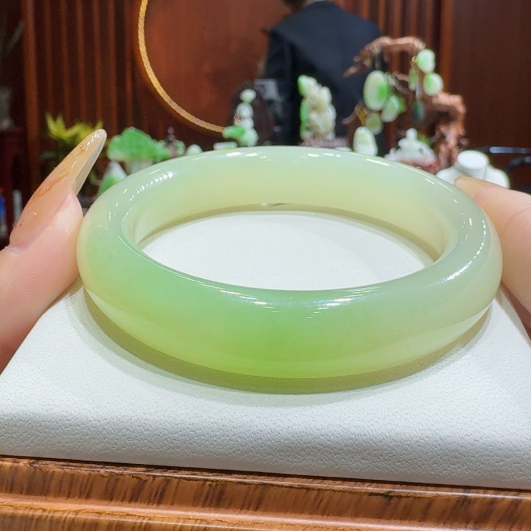 和田玉冰底翠54.2未镶嵌