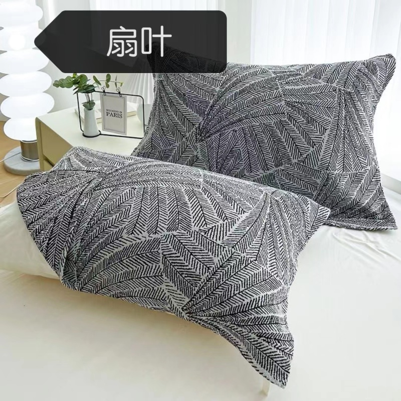 【京会社】纱布枕巾一对装52*75cm扇叶