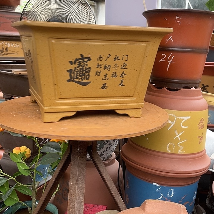 33黄金段四方花盆紫砂花盆紫砂
