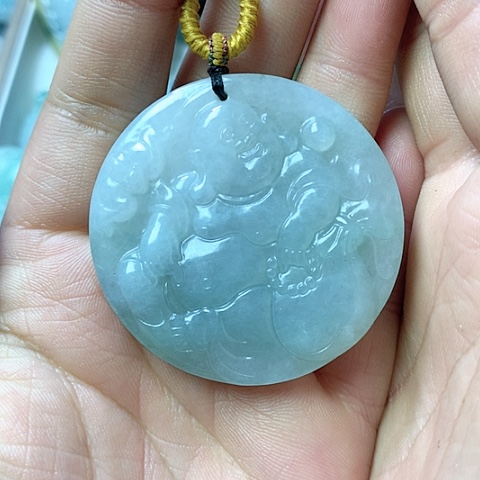 翡翠颈饰未镶嵌天然缅甸翡翠a货